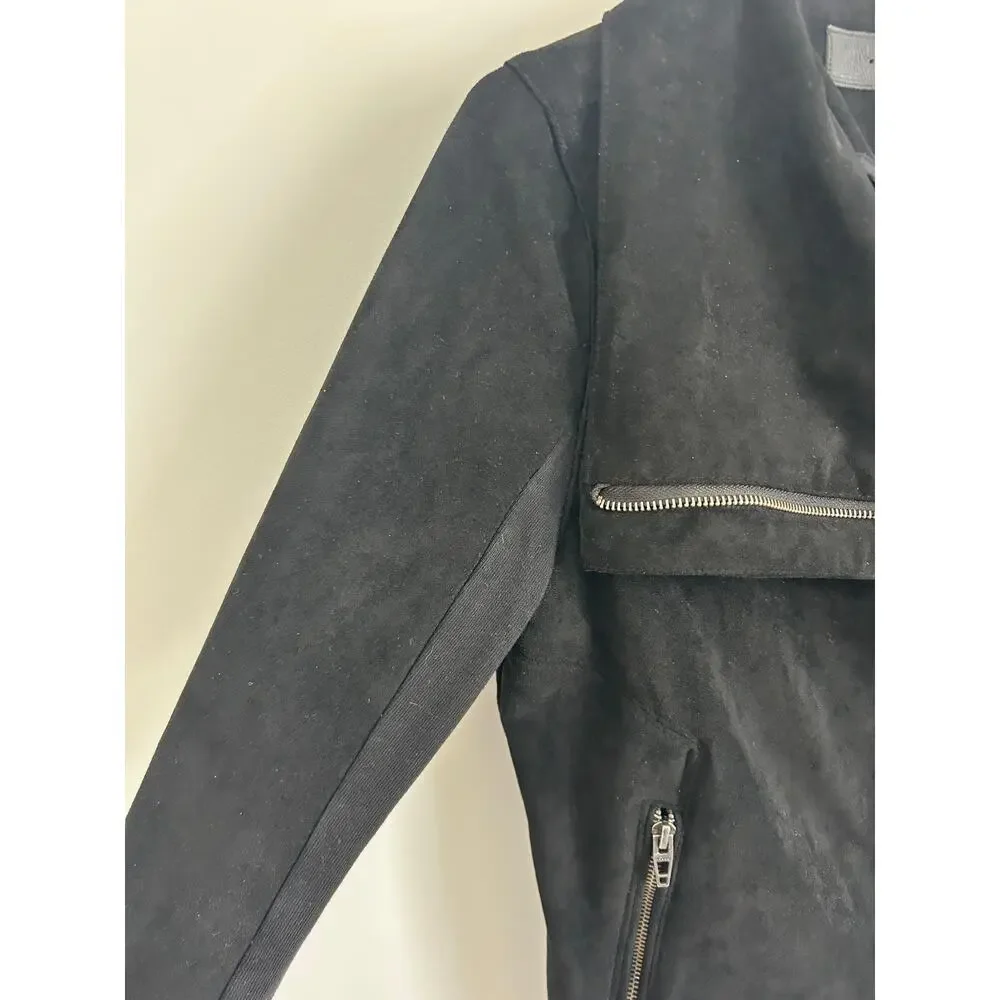 Blank NYC Legendary Faux Suede Jacket - Black - Medium